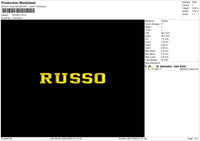 Russotext Embroidery File 6 sizes