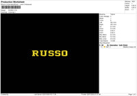 Russotext Embroidery File 6 sizes