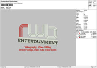 Rwbtext Embroidery File 6 sizes