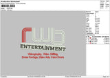 Rwbtext Embroidery File 6 sizes