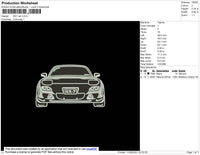 RX7 Car Embroidery File 4 size
