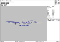 Ryantext Embroidery File 6 sizes
