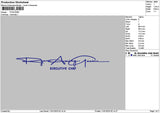 Ryantext Embroidery File 6 sizes