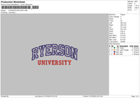 Ryersontext Embroidery File 6 sizes