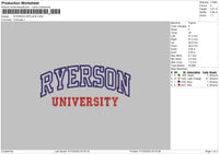 Ryersontext Embroidery File 6 sizes