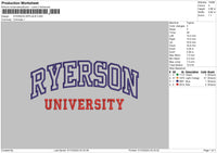 Ryersontext Embroidery File 6 sizes