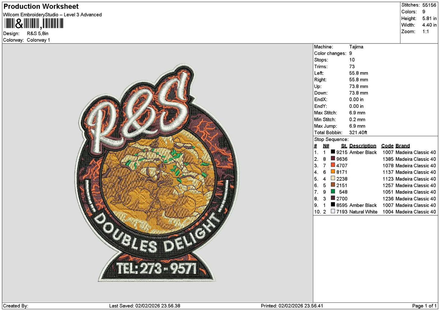 Rnstext Embroidery File 6 sizes