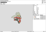 Raboot Embroidery File 6 sizes