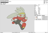 Raboot Embroidery File 6 sizes