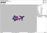 Rachtext Embroidery File 6 sizes