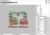Radiatortext Embroidery File 6 sizes