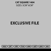 Cat Square 1404 Embroidery File