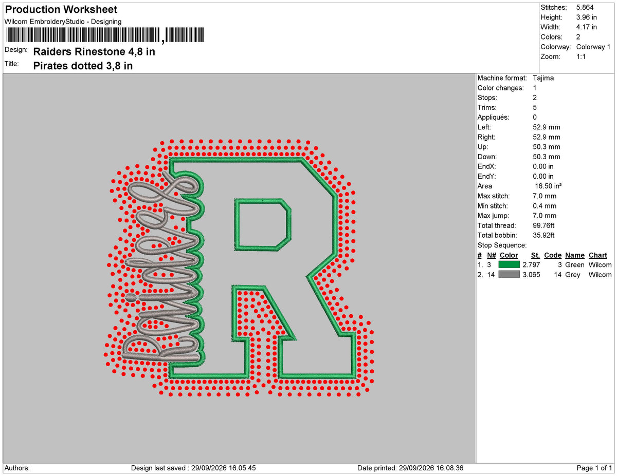 Riders Rinestone Embroidery Machine and Rinestone Design File 6 sizes