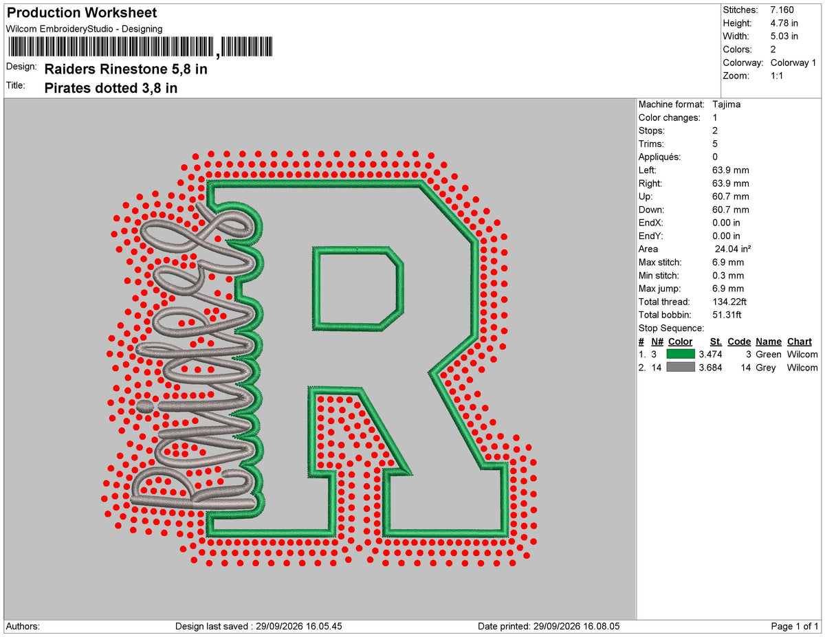 Riders Rinestone Embroidery Machine and Rinestone Design File 6 sizes