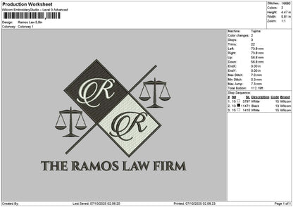 Ramostext Embroidery File 6 sizes