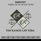 Ramostext Embroidery File 6 sizes