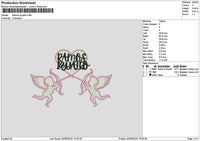 Ramostext Embroidery File 6 sizes