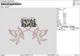 Ramostext Embroidery File 6 sizes