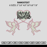 Ramostext Embroidery File 6 sizes
