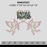 Ramostext Embroidery File 6 sizes