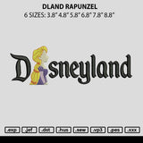 Dland Rapunzel Embroidery File 6 sizes