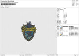 Revenclaw Embroidery File 4 size