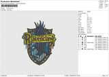 Revenclaw Embroidery File 4 size