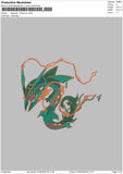 Rayquaz Poke Embroidery Machine Design File 6 sizes
