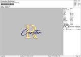 Carstentext Embroidery File 6 sizes