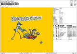 Regulartext Embroidery File 6 sizes
