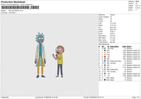 Rick And Morty 02 Embroidery File 4 sizes