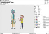 Rick And Morty 02 Embroidery File 4 sizes