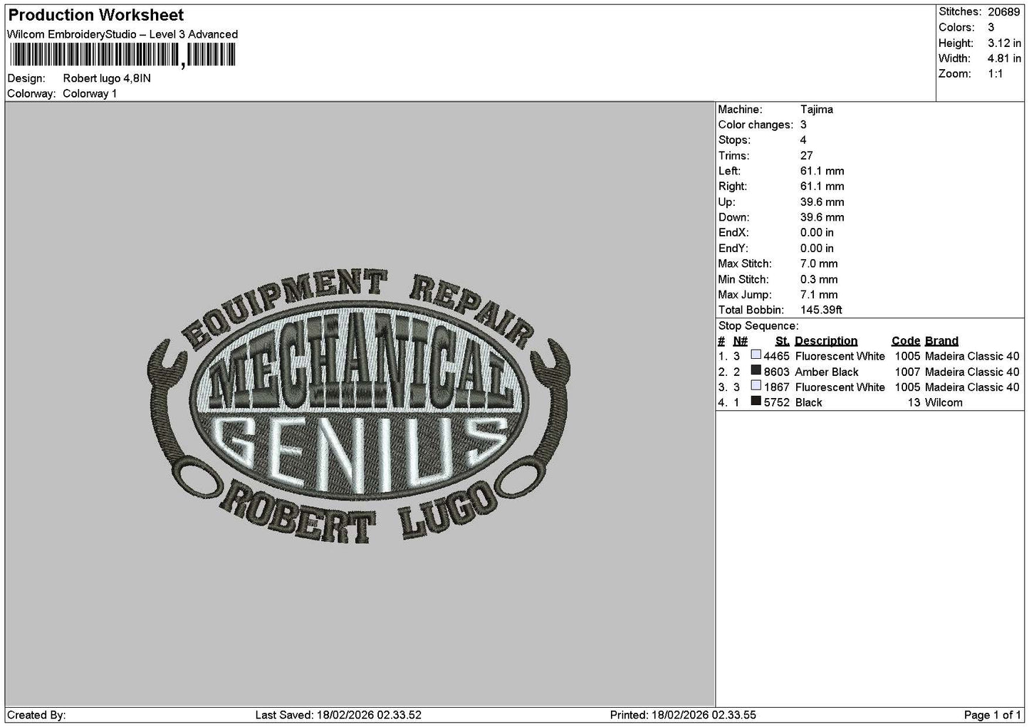 Mechanicaltext Embroidery 7 Files