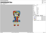 Character2212 Embroidery File 6 sizes