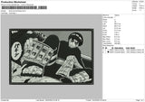 Rock Lee Embroidery File 4 size