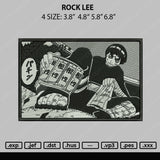 Rock Lee Embroidery File 4 size