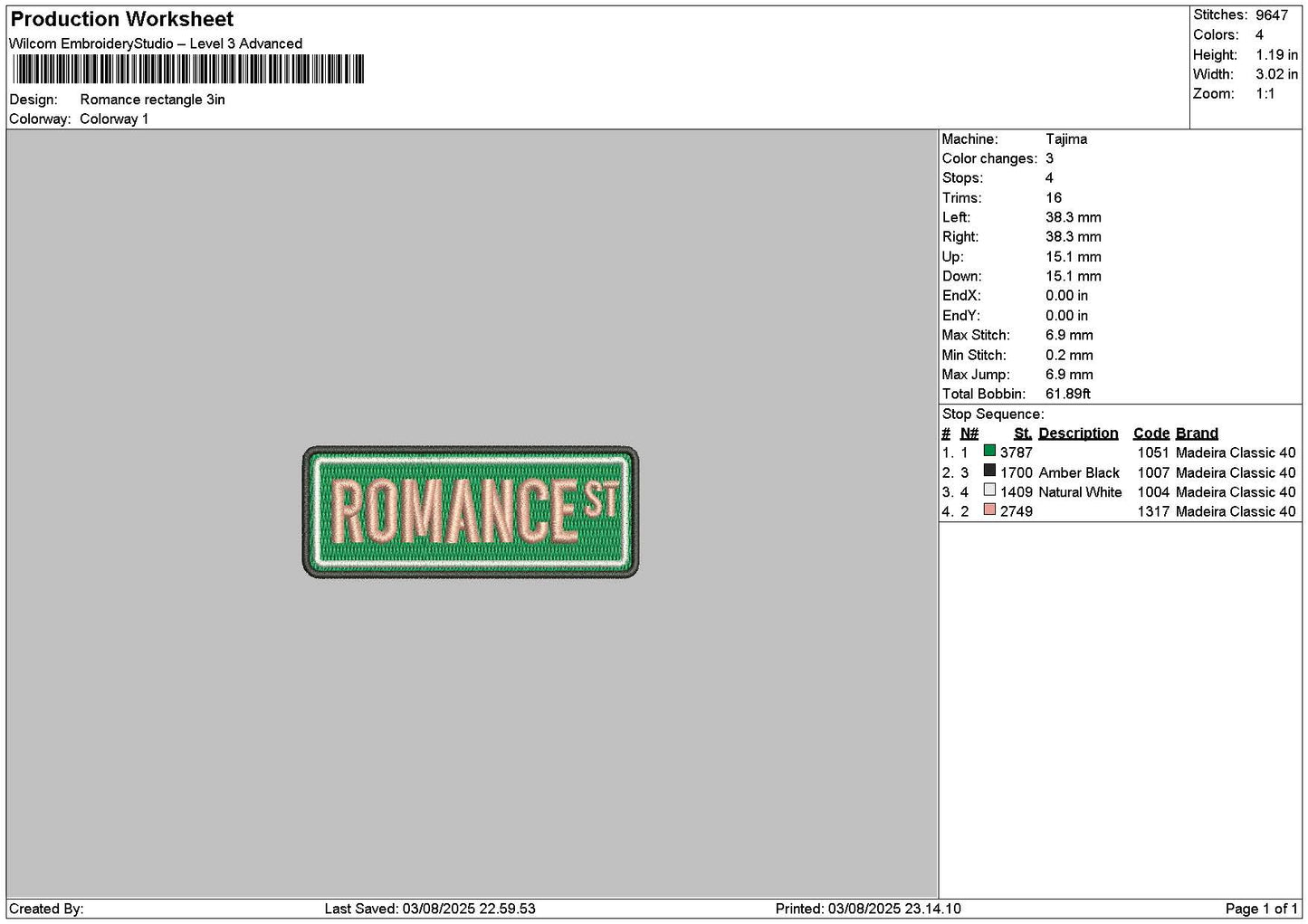 Romancetext 01 Embroidery File 6 sizes