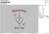 Book Heart Embroidery File 6 sizes