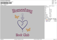 Book Heart Embroidery File 6 sizes