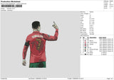 Ronaldo Embroidery File 6 sizes