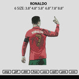 Ronaldo Embroidery File 6 sizes