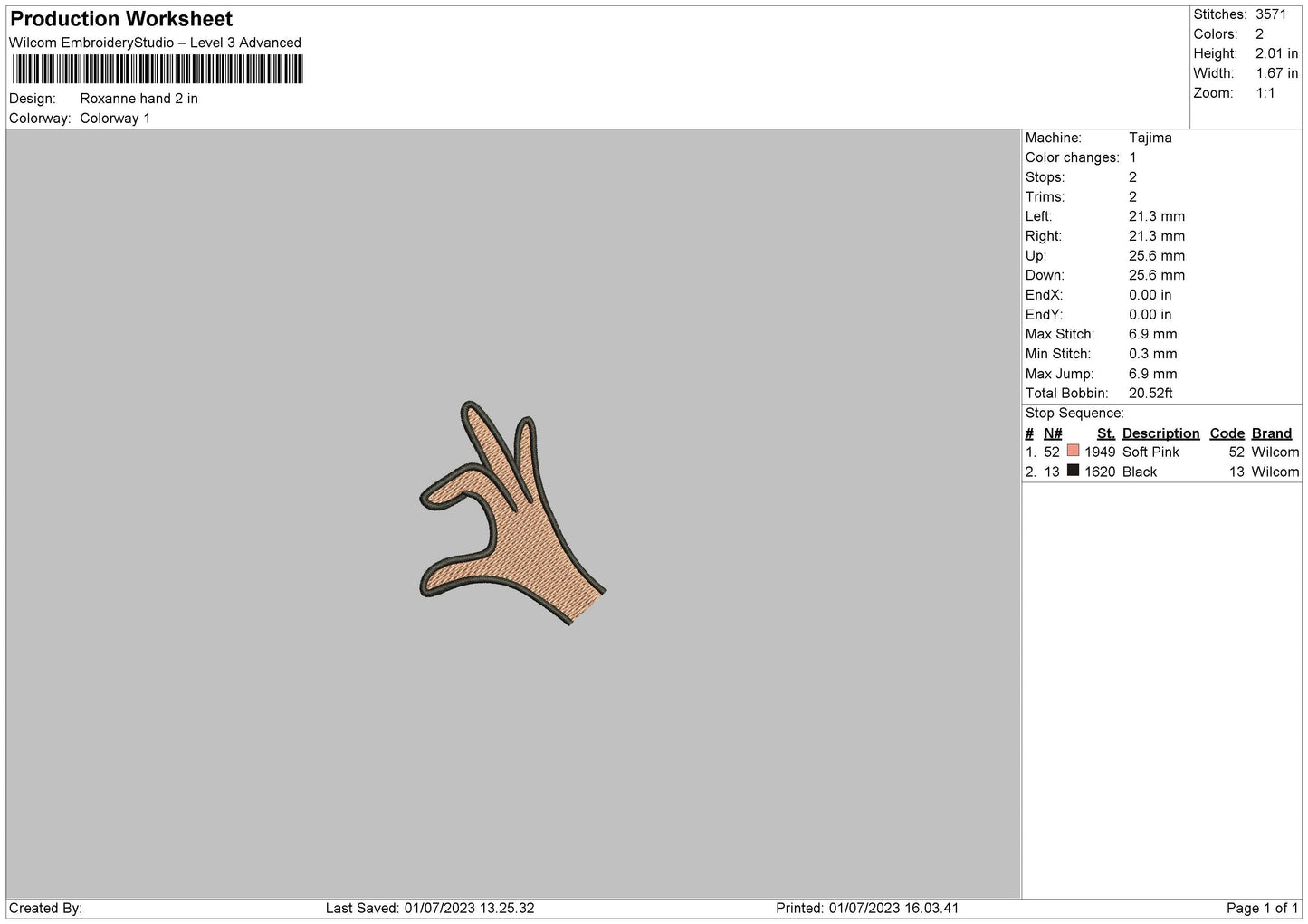 Roxanne Hand Embroidery File 6 sizes