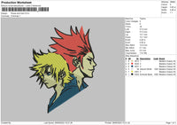 Roxas Axel Embroidery File 6 sizes