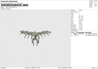 Ryuk Death Note Embroidery File 4 size