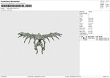 Ryuk Death Note Embroidery File 4 size