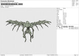 Ryuk Death Note Embroidery File 4 size