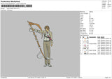 Ryuk Death Note Embroidery File 4 size
