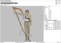 Ryuk Death Note Embroidery File 4 size