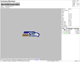 Seahawks Embroidery File 6 size