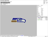 Seahawks Embroidery File 6 size